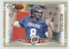 Nick Foles [Gold] #8 Football Cards 2012 Sage Hit Prices