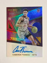 Cameron Thomas [Blue] Basketball Cards 2021 Panini Recon True Potential Signatures Prices