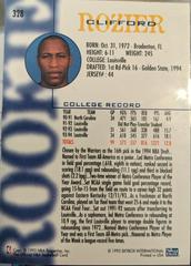 Card Back | Clifford Rozier Basketball Cards 1994 Hoops