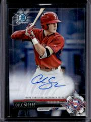 Cole Stobbe #CPA-CS Baseball Cards 2017 Bowman Chrome Prospects Autographs Prices