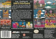 Back Cover | The Simpsons Bart's Nightmare Super Nintendo