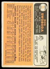 Back | Ron Swoboda Baseball Cards 1966 Topps