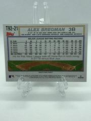 Back Of Card | Alex Bregman Baseball Cards 2021 Topps Update 1992 Redux