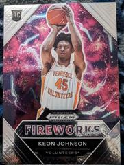 Keon Johnson Basketball Cards 2021 Panini Prizm Draft Picks Fireworks Prices