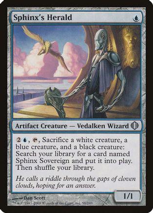 Sphinx's Herald [Foil] Magic Shards of Alara