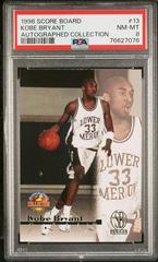 Kobe Bryant Basketball Cards 1996 Score Board Autographed Collection Prices