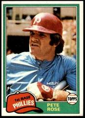 Pete Rose #180 Baseball Cards 1981 Topps Prices