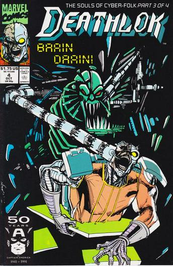 Deathlok #4 (1991) Cover Art