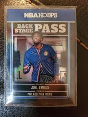Joel Embiid [Backstage Pass] #8 Basketball Cards 2017 Panini Hoops Back Stage Pass Prices
