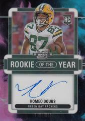 Romeo Doubs [Rookie of the Year Autograph Nebula] #ROY-RD Football Cards 2022 Panini Contenders Optic Rookie of the Year Prices