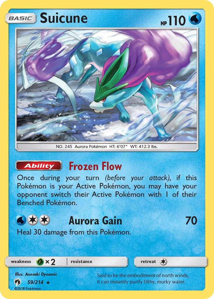 Suicune #59 Pokemon Lost Thunder