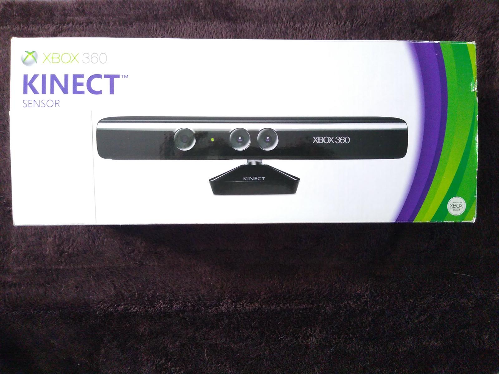 Kinect Sensor Item, Box, and Manual Xbox 360