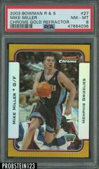 Mike Miller Chrome Gold Refractor Basketball Cards 2003 Bowman Prices