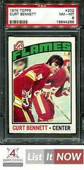 Curt Bennett #202 Hockey Cards 1976 Topps Prices
