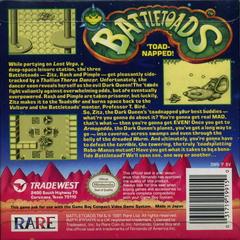 Battletoads - Back | Battletoads GameBoy