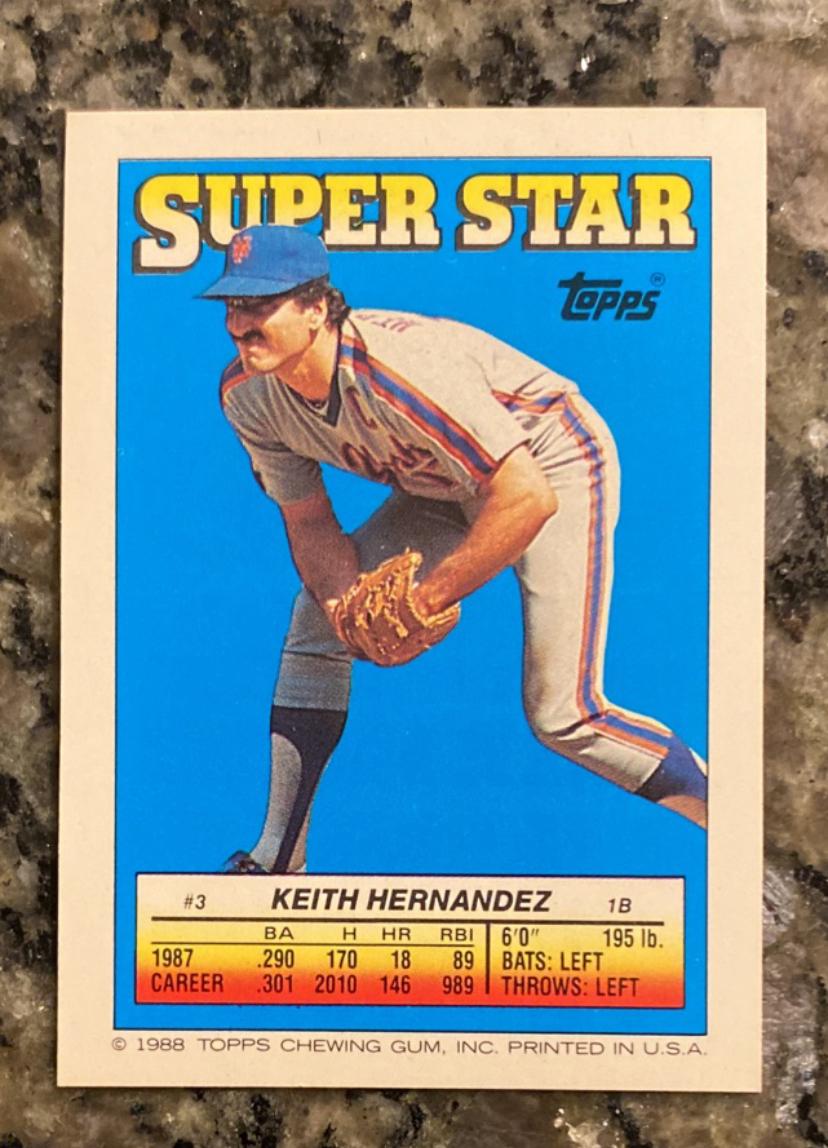 Mike Dunne, Glenn Braggs, Keith Hernandez 132, 197, 3 Prices 1988