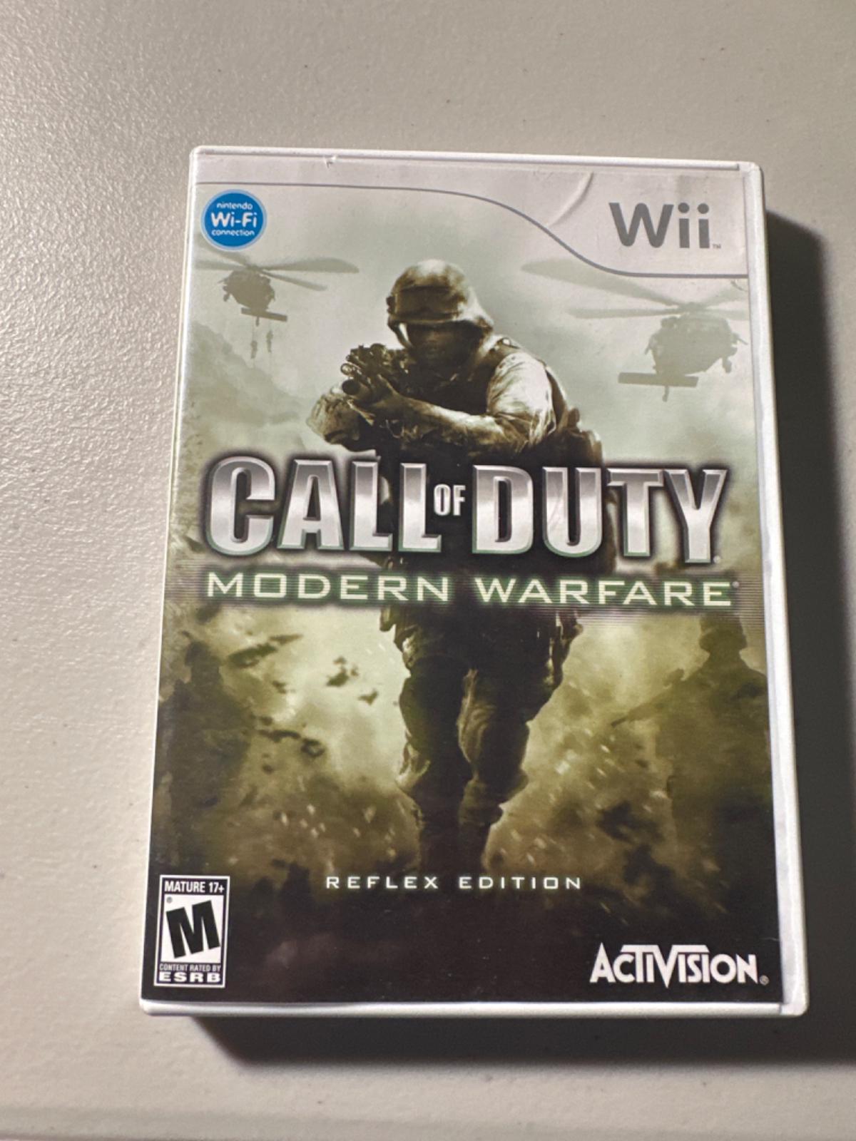 Call Of Duty Modern Warfare Reflex Item And Box Only Wii