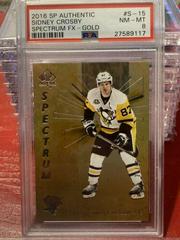 Sidney Crosby [Gold] #S-15 Hockey Cards 2016 SP Authentic Spectrum FX Prices