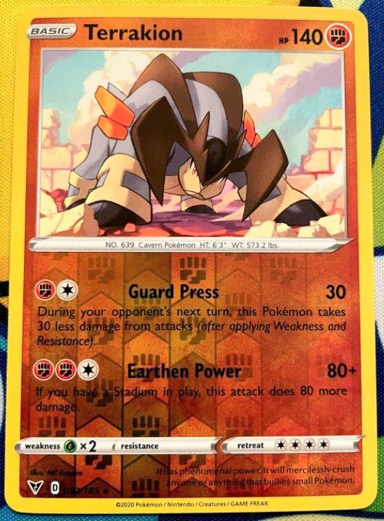 Terrakion [Reverse Holo] 92 Prices Pokemon Vivid Voltage Pokemon Cards