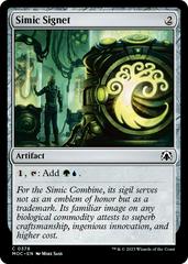 Simic Signet Magic March of the Machine Commander Prices