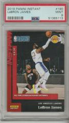 LeBron James #190 Basketball Cards 2019 Panini Instant Prices