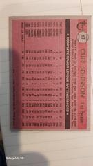 Back  | Cliff Johnson Baseball Cards 1981 Topps