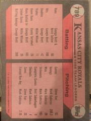 Back Of Card | Royals Baseball Cards 1989 Topps American Baseball