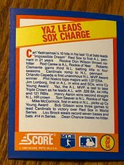 Yaz Leads Sox Charge Baseball Cards 1989 Score Magic Motion Trivia A Year to Remember Prices