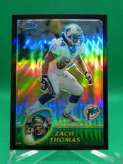 Zach Thomas [Black Refractor] Football Cards 2003 Topps Chrome Prices