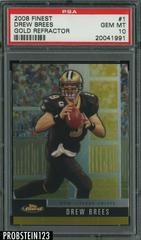 Drew Brees [Gold Refractor] Football Cards 2008 Topps Finest Prices