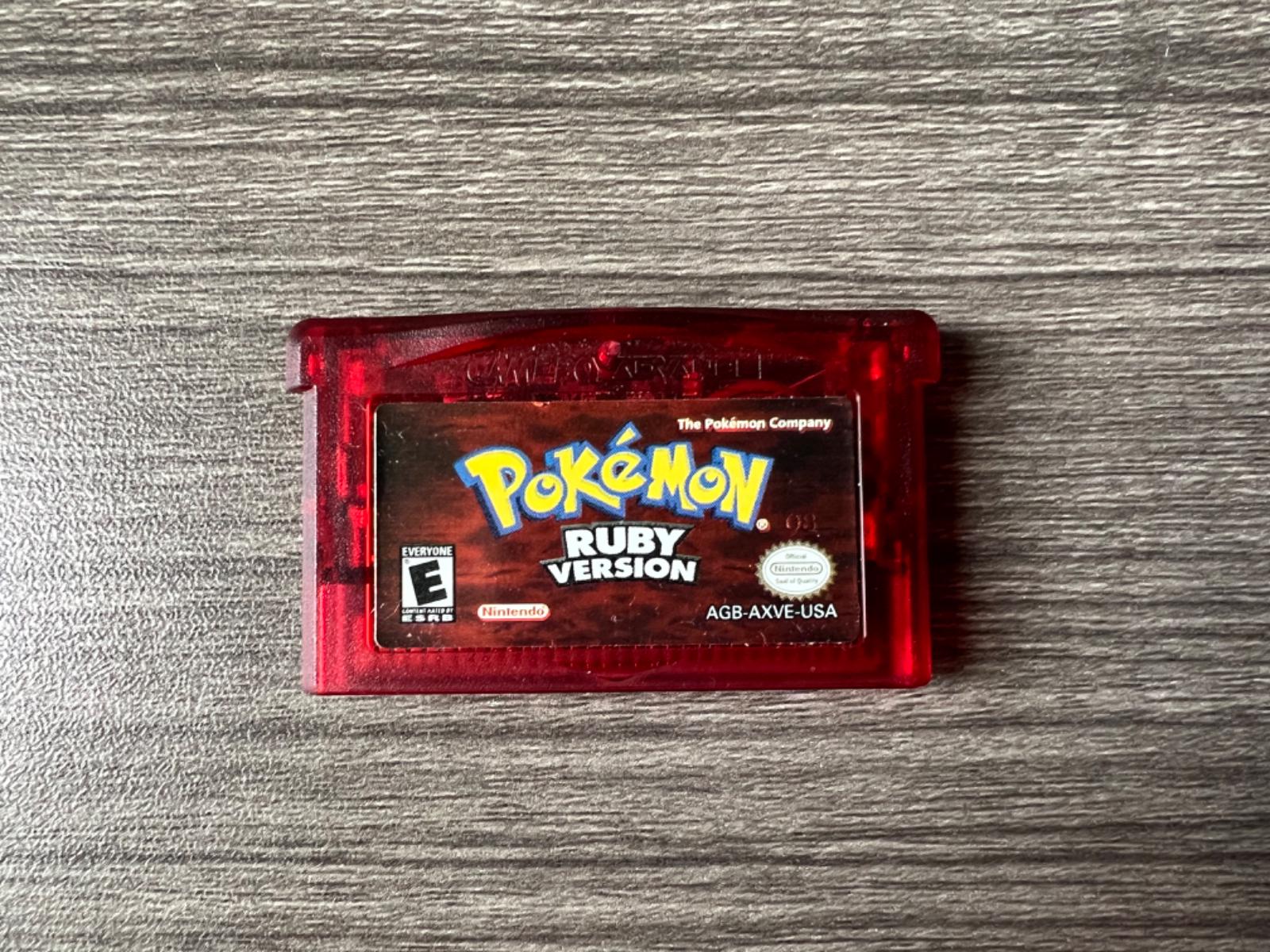 Pokemon Ruby Item only GameBoy Advance