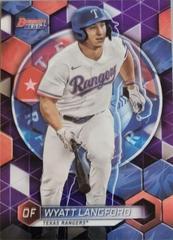 Wyatt Langford [Purple] #TP-30 Baseball Cards 2023 Bowman's Best Top Prospects Prices