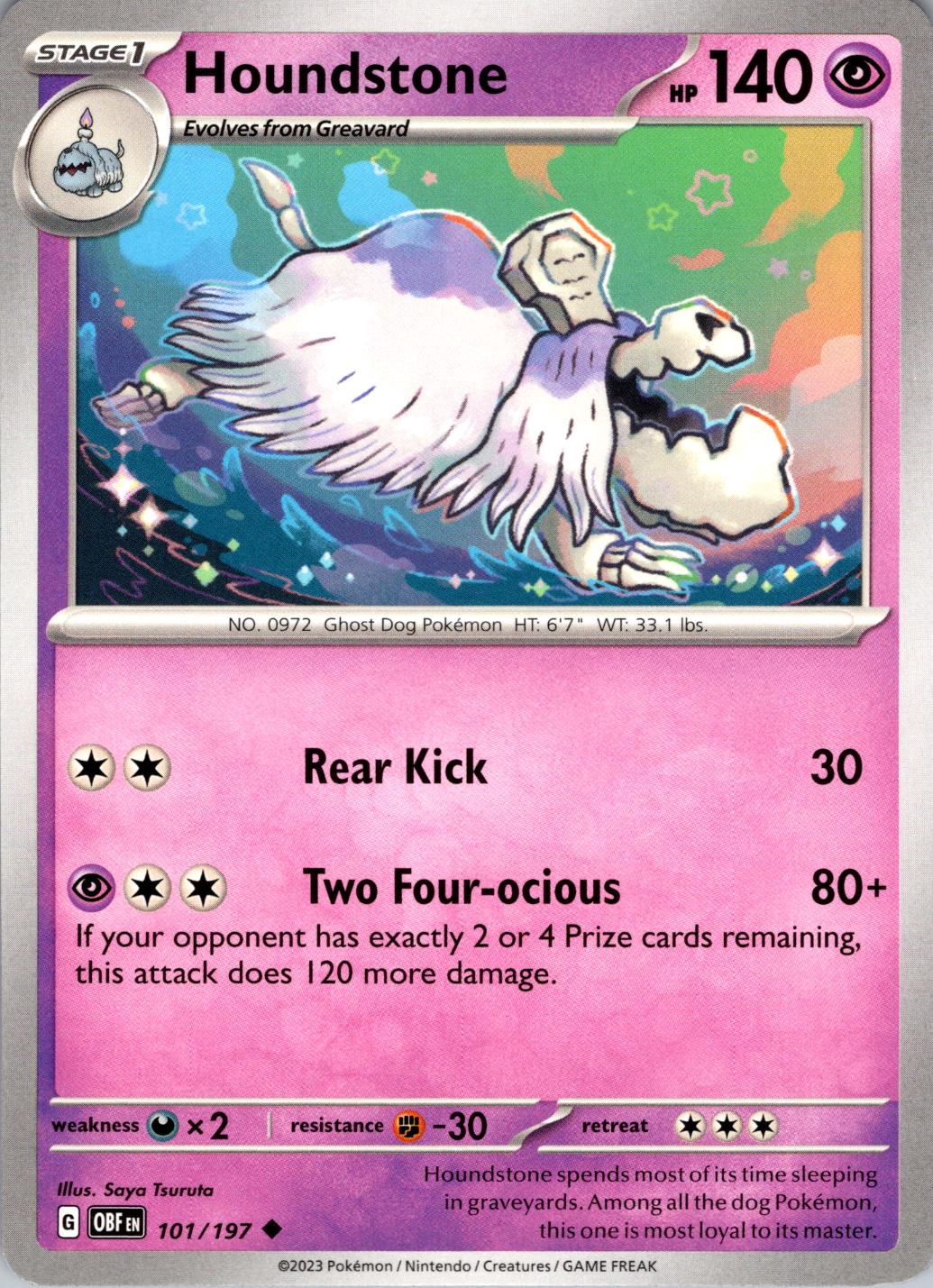 Houndstone 101 Prices Pokemon Obsidian Flames Pokemon Cards Houndstone 101 Prices Pokemon Obsidian Flames Pokemon Cards