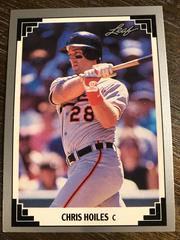 Chris Hoiles Baseball Cards 1991 Leaf Prices