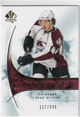 Ryan Wilson #162 Hockey Cards 2009 SP Authentic Prices
