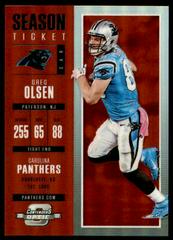 Greg Olsen [Red] #6 Football Cards 2017 Panini Contenders Optic Prices