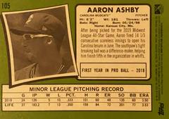 Rear | Aaron Ashby Baseball Cards 2020 Topps Heritage Minor League