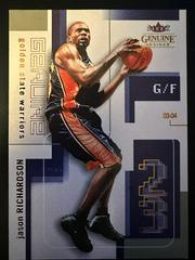 Jason Richardson Basketball Cards 2003 Fleer Genuine Insider Prices