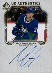 Nils Hoglander Hockey Cards 2021 SP Authentic UD Autographs Prices