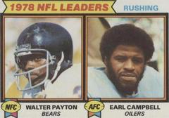 Walter Payton, Earl Campbell [Rushing Leaders] #3 Football Cards 1979 Topps Prices