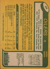 Back | Mark Messier [Error Back Says Shoots Right] Hockey Cards 1980 O-Pee-Chee