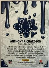 Back Side Of The Card | Anthony Richardson Football Cards 2023 Panini Prestige NFL Drip