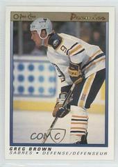 Greg Brown Hockey Cards 1990 O-Pee-Chee Premier Prices