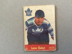 Lorne Chabot #21 Hockey Cards 1955 Parkhurst Prices