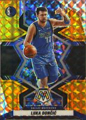 Luka Doncic [Choice Black Gold] #6 Basketball Cards 2021 Panini Mosaic Prices