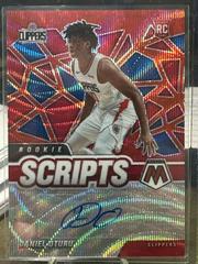 Daniel Oturu [Red Wave] #RS-DOT Basketball Cards 2020 Panini Mosaic Rookie Scripts Prices