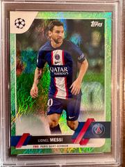 Lionel Messi [Jade Edition] #1 | Lionel Messi [Jade Edition] Soccer Cards 2022 Topps UEFA Club Competitions