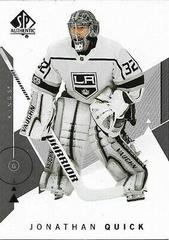 Jonathan Quick Hockey Cards 2018 SP Authentic Prices