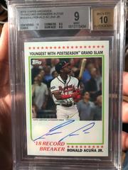 Ronald Acuna JR. [‘78 Record Breakers Autos] ##RBA-RAJ Baseball Cards 2019 Topps Archives Prices