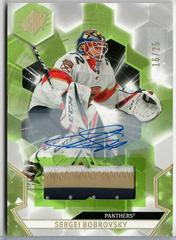 Sergei Bobrovsky [Autograph Patch] Hockey Cards 2020 SPx Prices